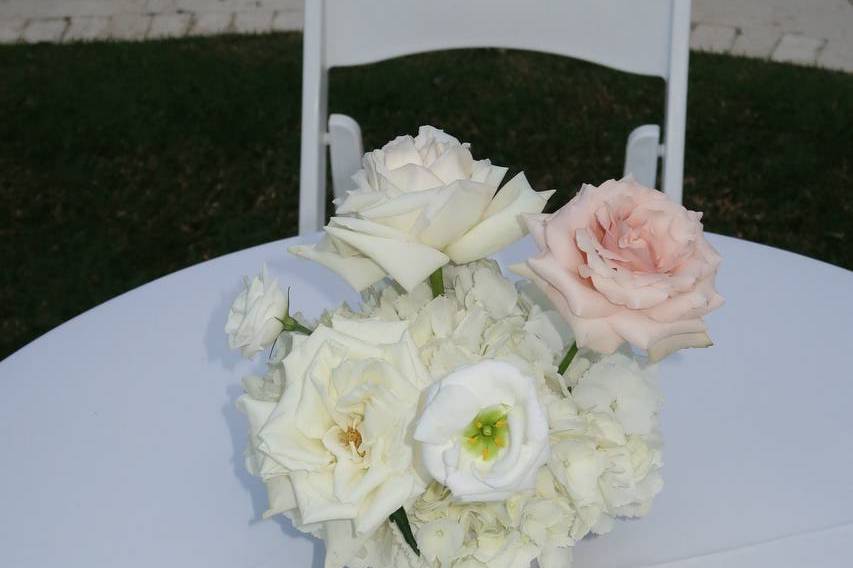 Classic blush & white
