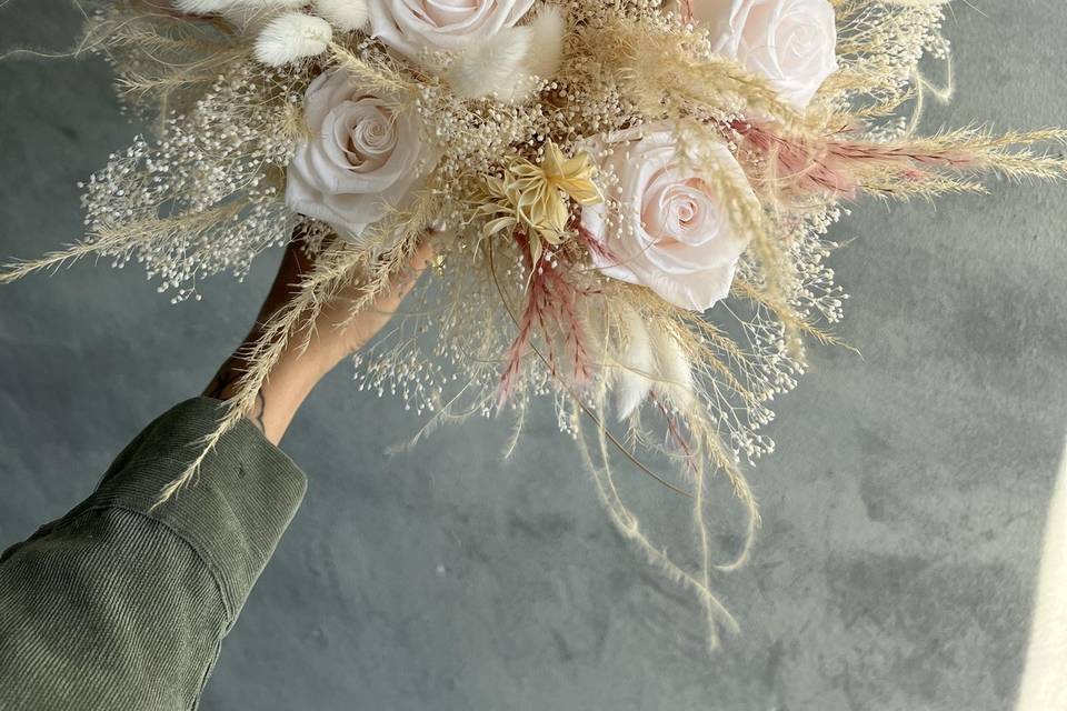 Brides Bouquet from dried flow