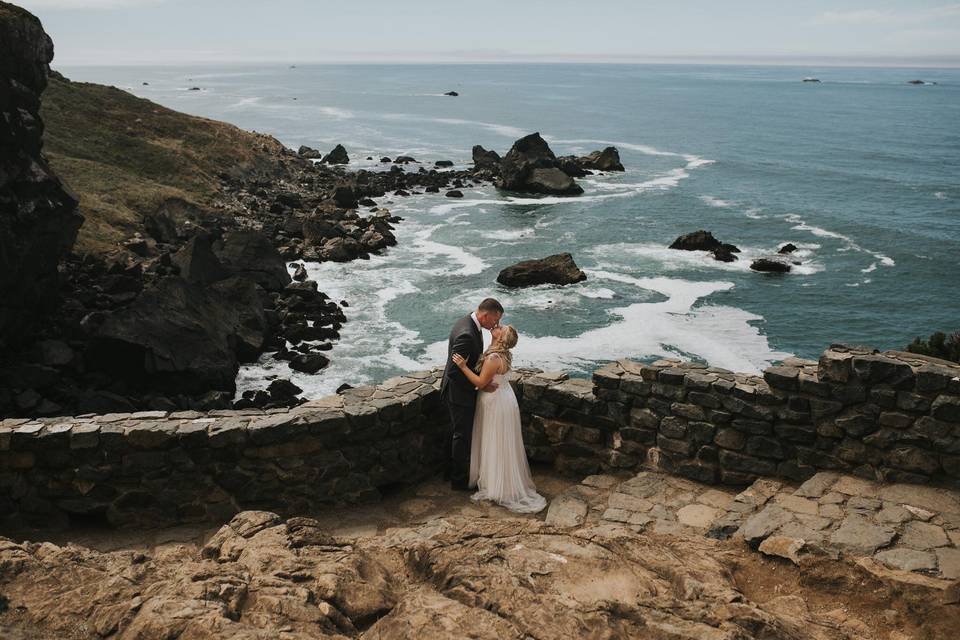 Couple by the sea