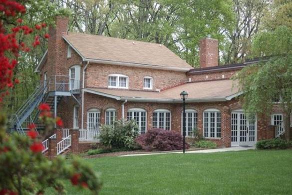 The Rockwood Manor House built in 1920 is set in 30 acres of woodlands in Potomac, Maryland.