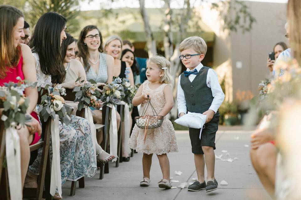 Kids at the wedding