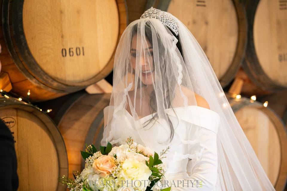 Wedding in Barrel Room