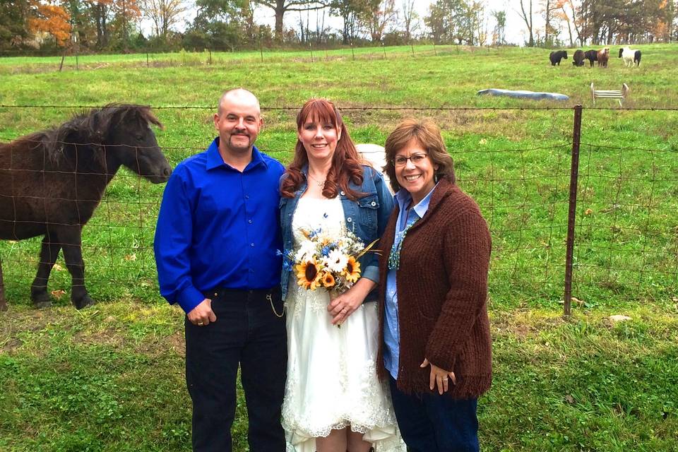 Southern Ohio fall wedding.