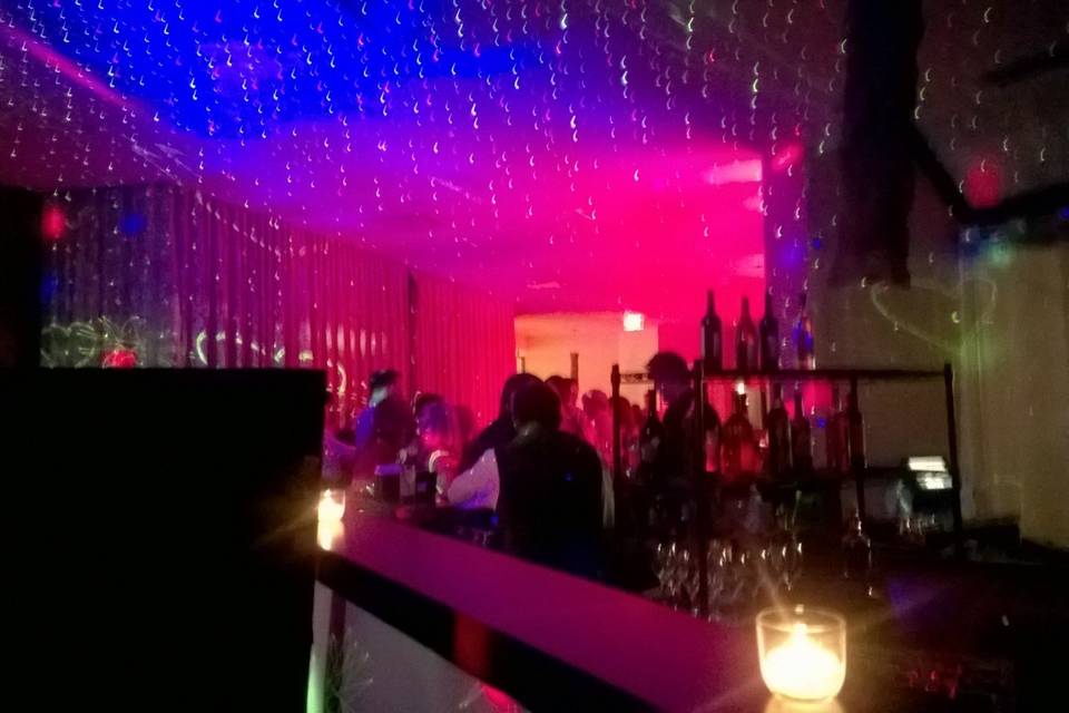 Guests dancing