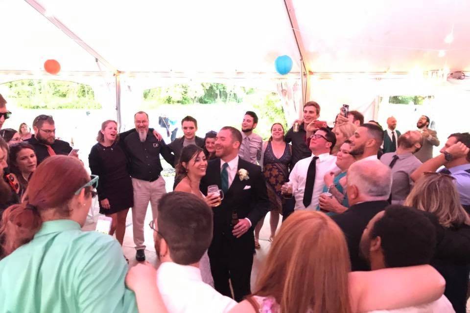 Wedding crowd