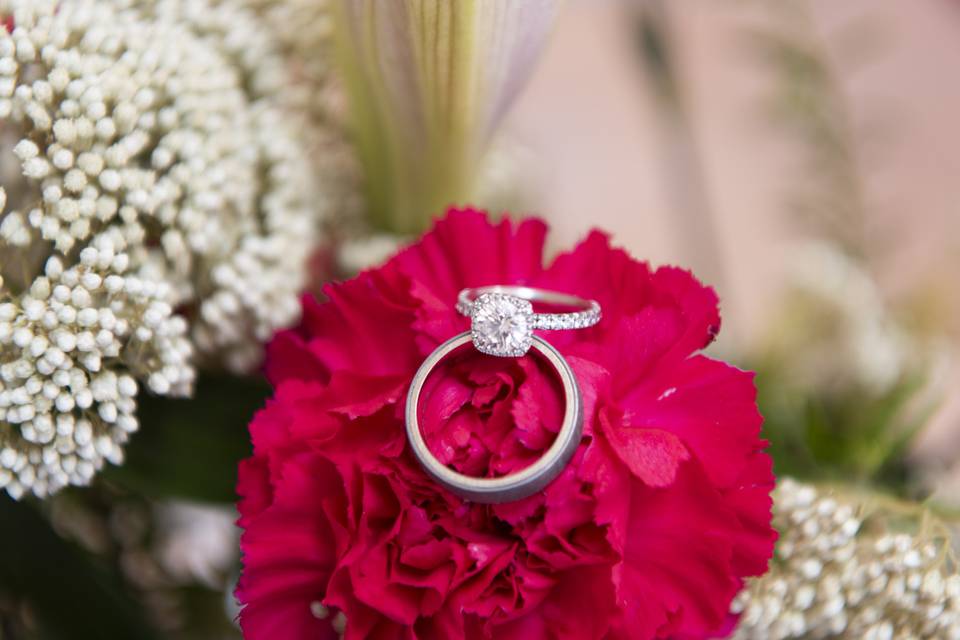 Rings and flowers