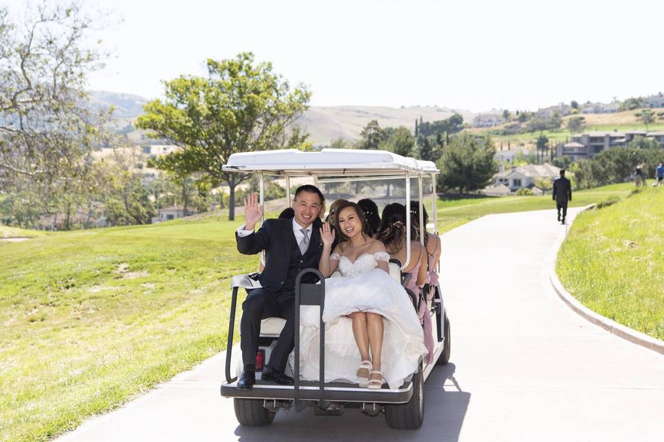 Golf cart ride