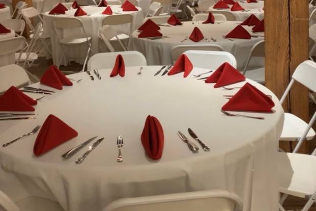 Red & white reception