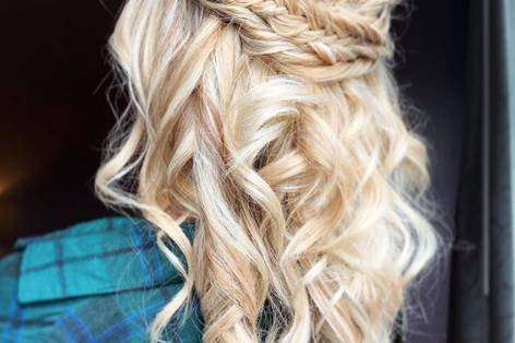 Half-updo with braid