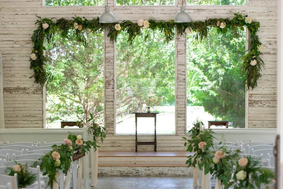 Chapel ready for the ceremony