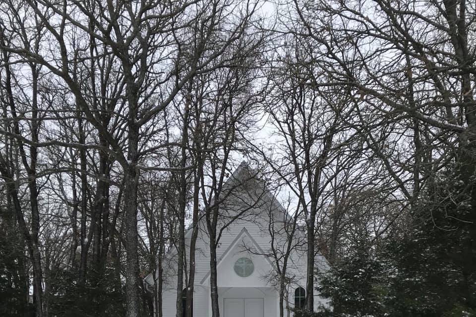 Chapel in the snow