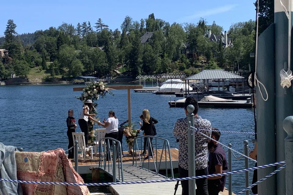 BIG BEAR Waterfront Wedding