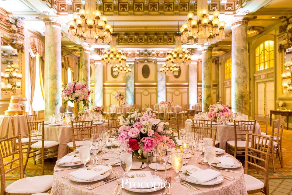 Gorgeous wedding reception