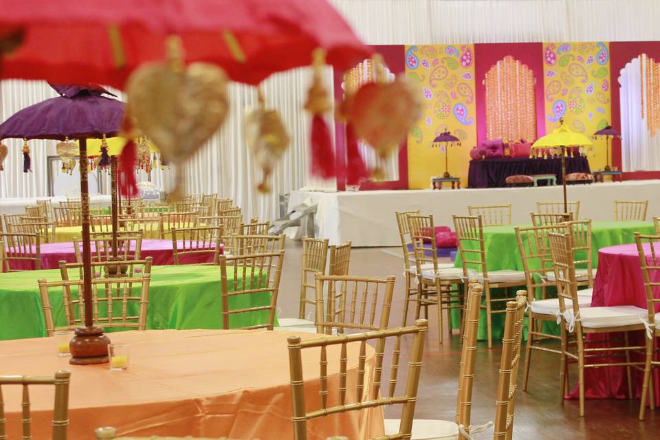 Colorful Wedding Reception