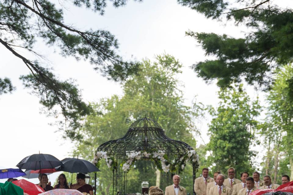 Domed Wrought Iron Gazebo