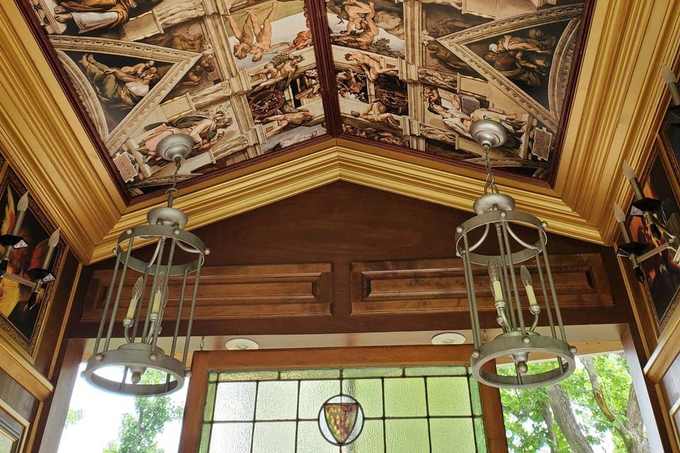 Ceiling of Sacred Heart Chapel