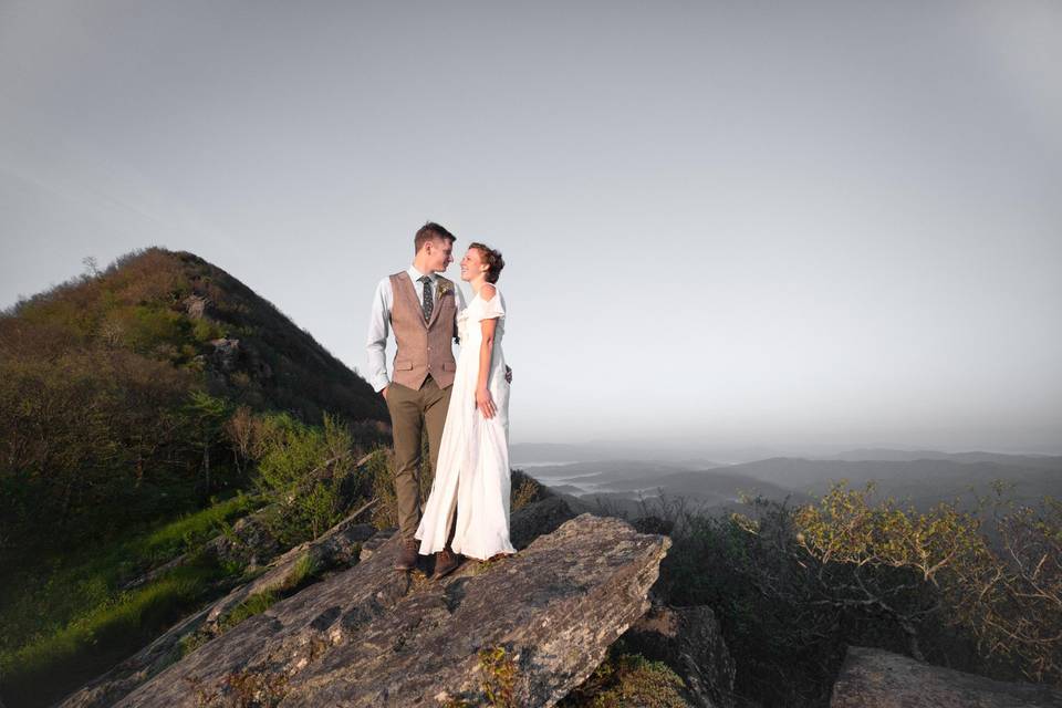 Beautiful mountain wedding