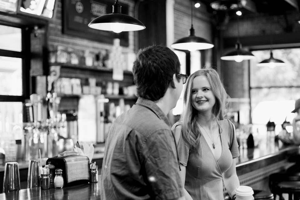 Bar engagement session