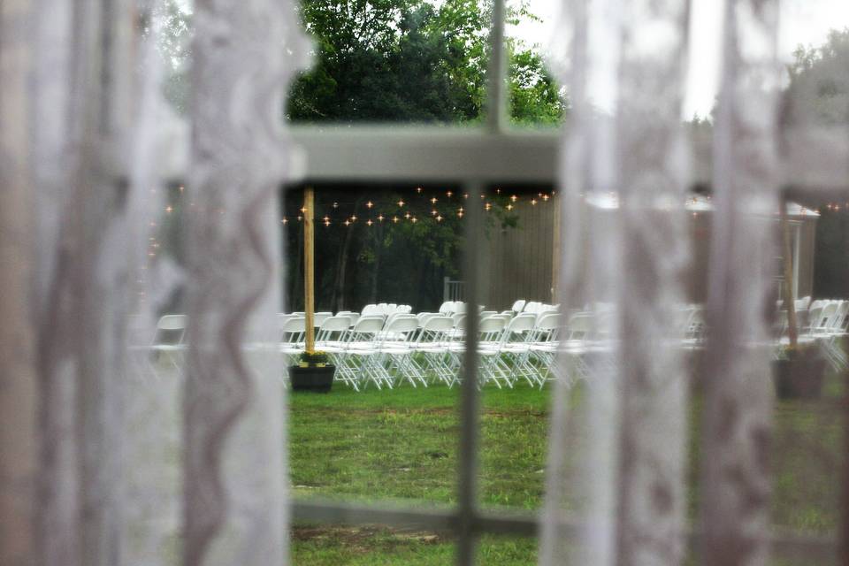View from inside Bride's