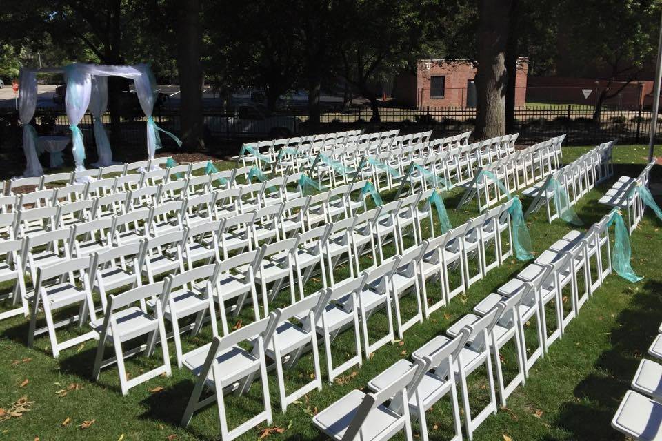 Ceremony setup