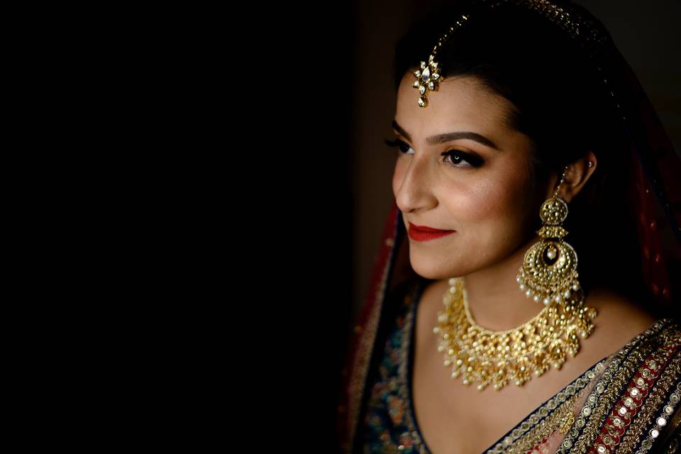 Indian bride hair and makeup