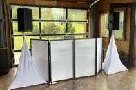 DJ booth setup