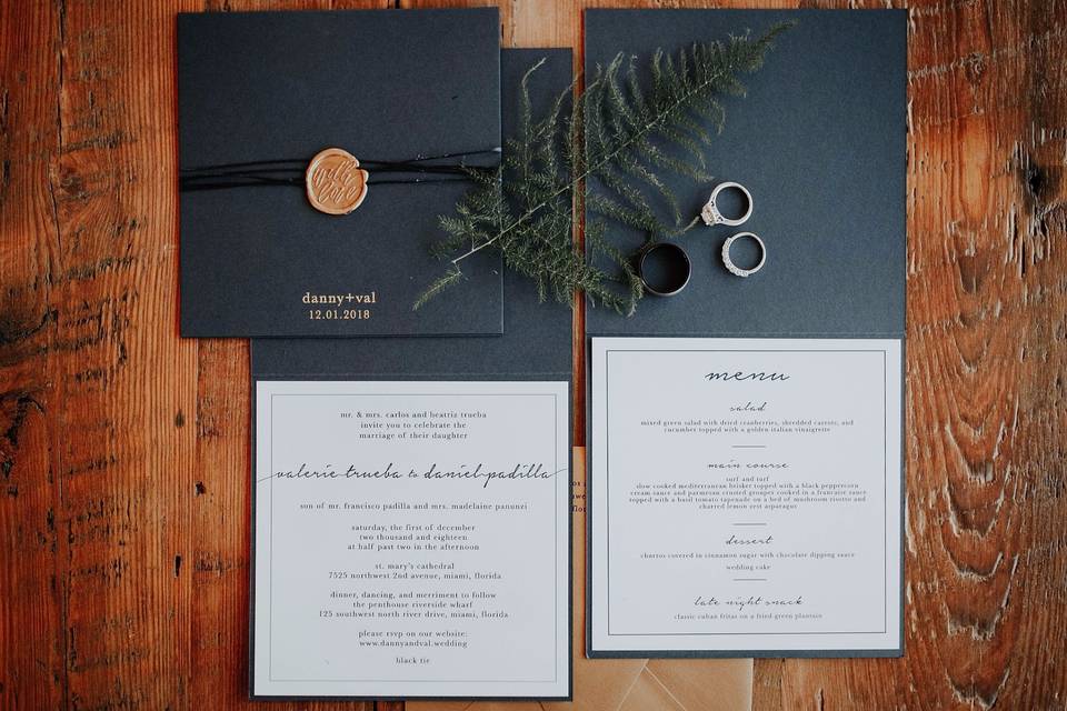 Wedding book invitation