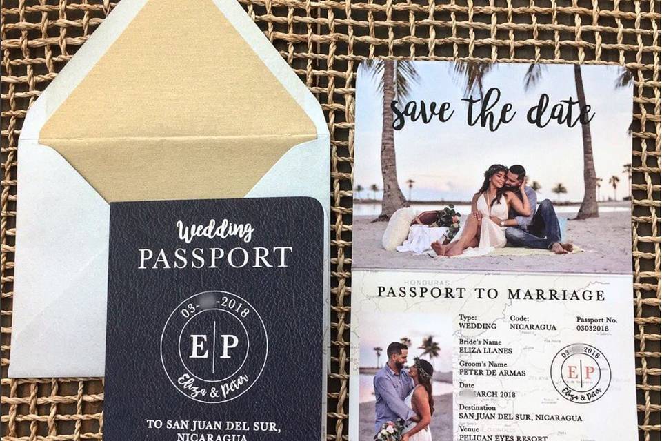 Save the date passport