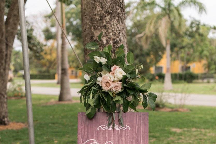 Wedding welcome sign