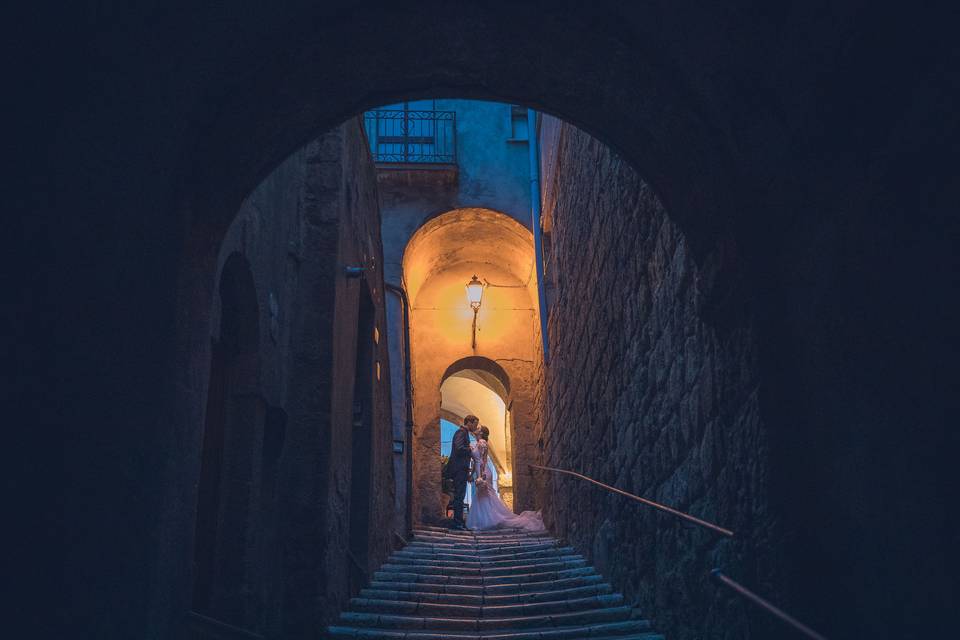 Under the arch