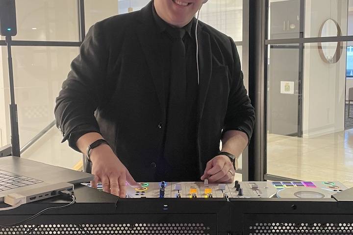 DJ at work