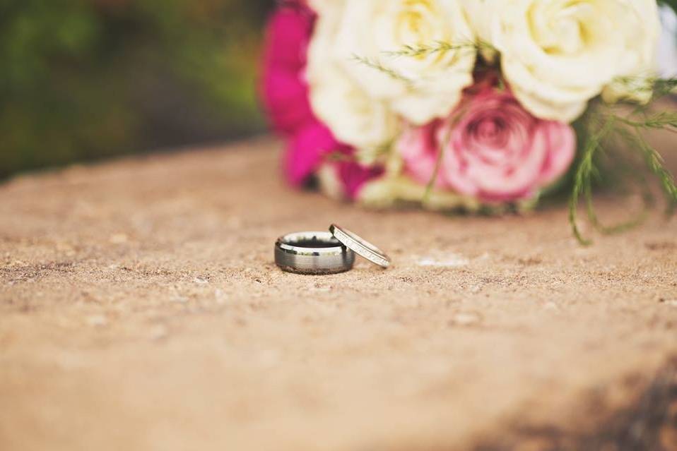 Vintage bouquet with a light layer of greens