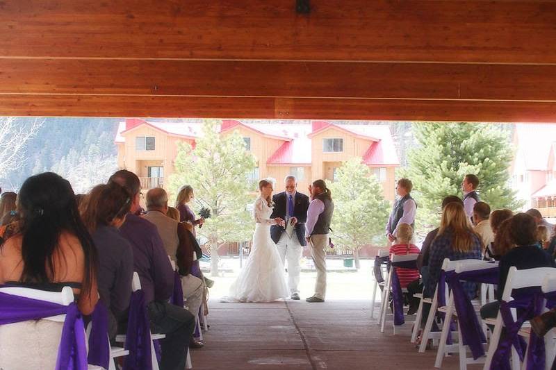 Pavilion wedding ceremony