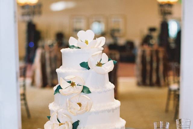 Magnolia Wedding Cake
