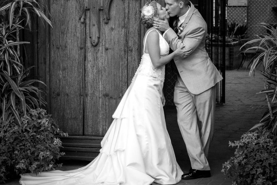 Sedona wedding black and white