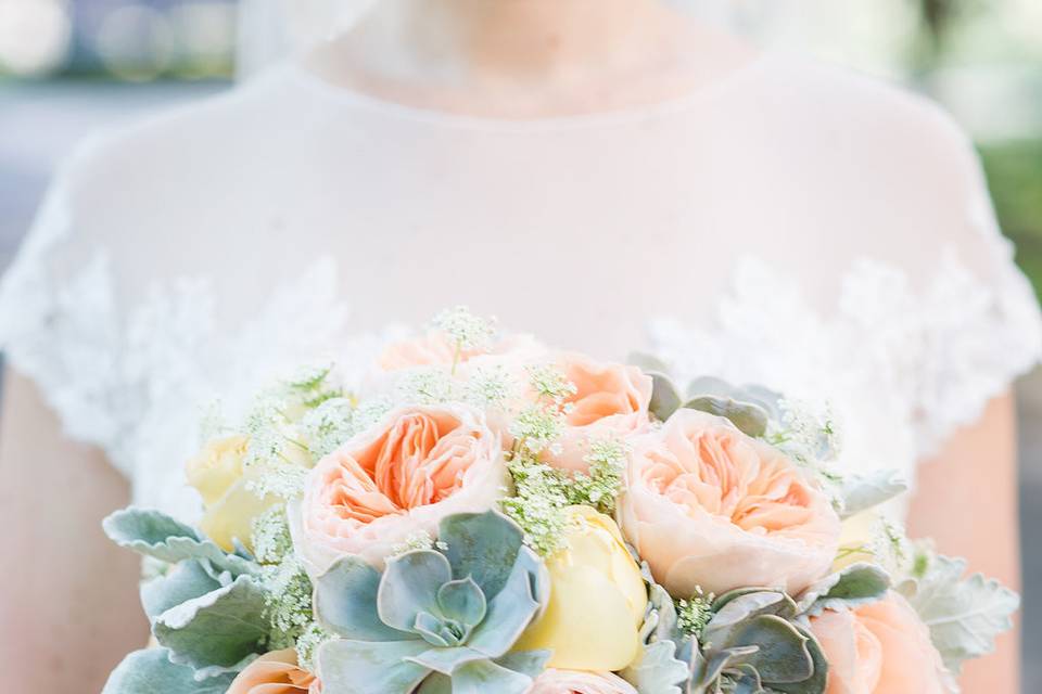 Peach flowers