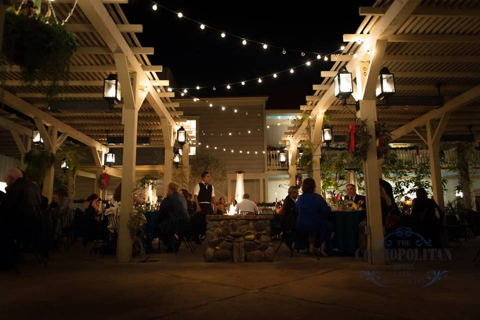 Wedding reception area