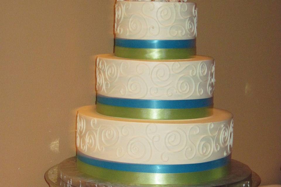 Three layered cake