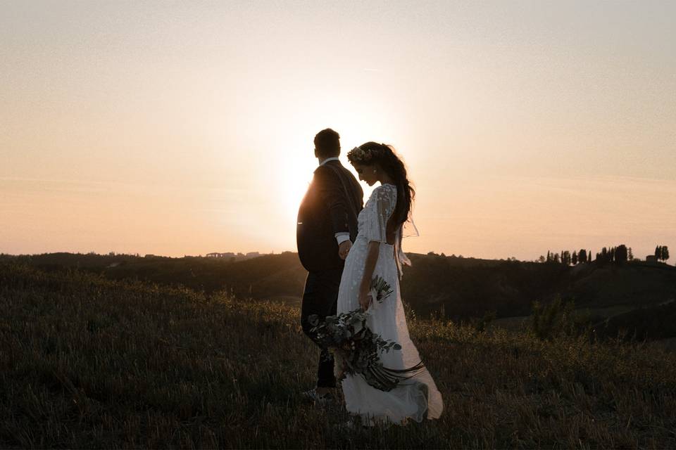 Sunset elopement