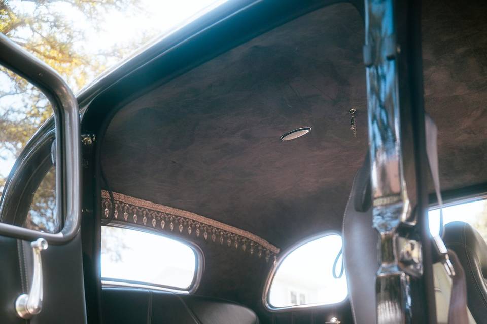 Vintage car interior