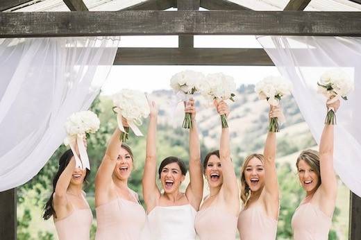 Bride & her maids