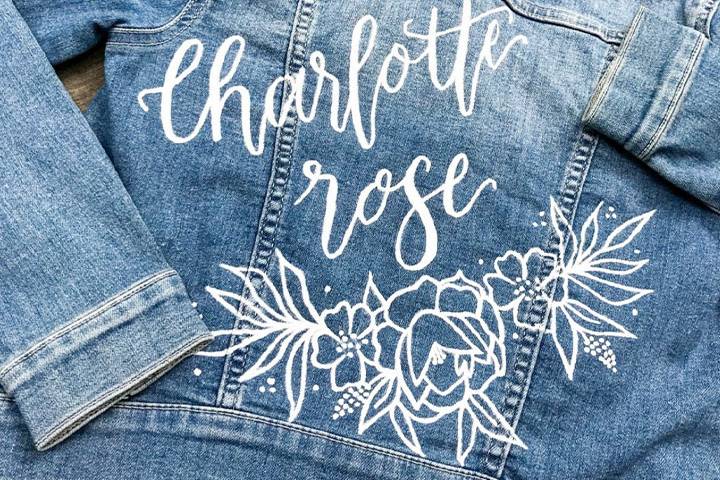 Custom jean jacket