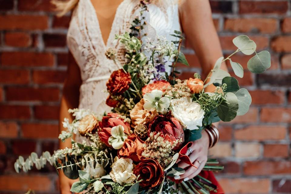 Rustic floral bouquet