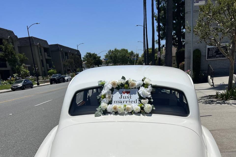 Just married sign