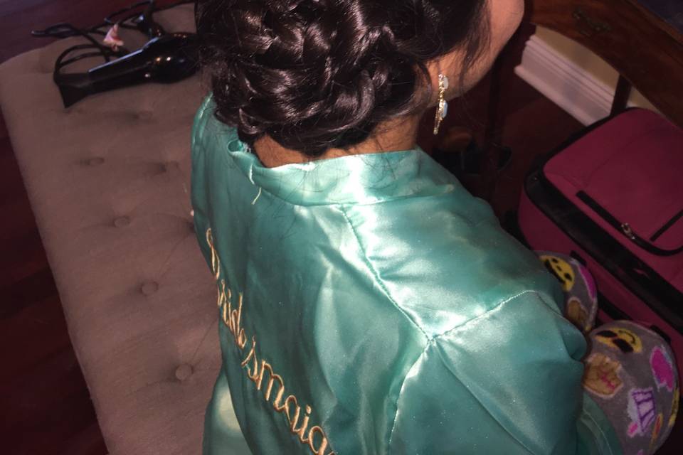 Plated updo