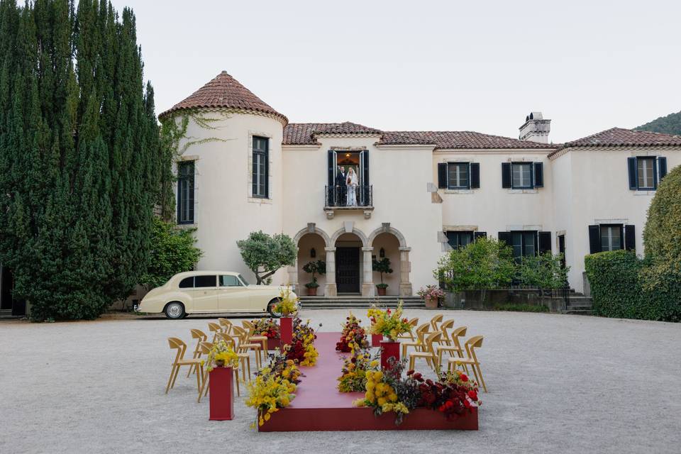 A unique ceremony layout