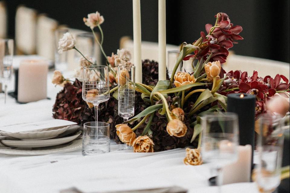 Timeless + romantic tablescape