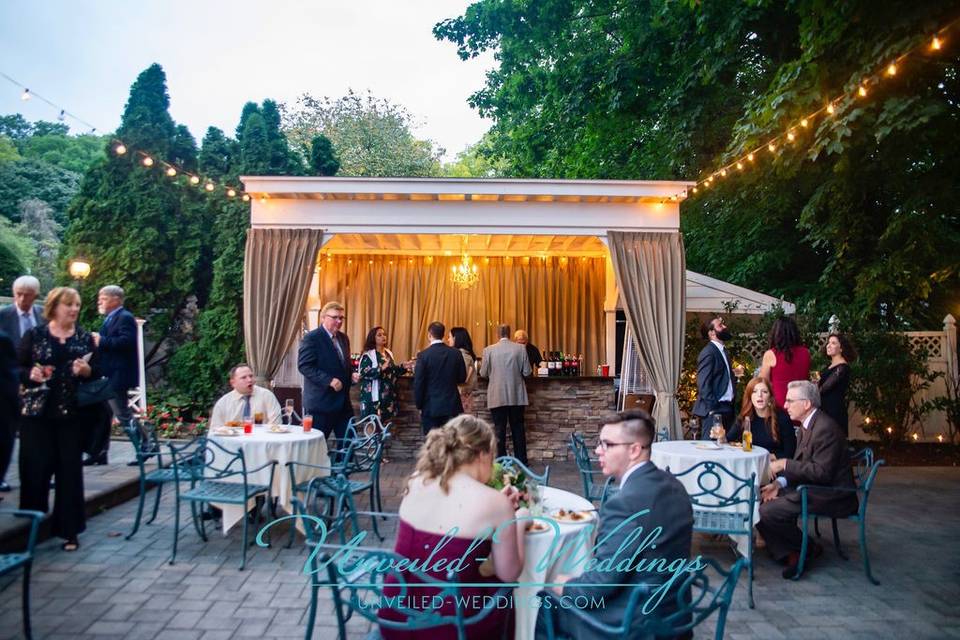 Outdoor cocktail bar