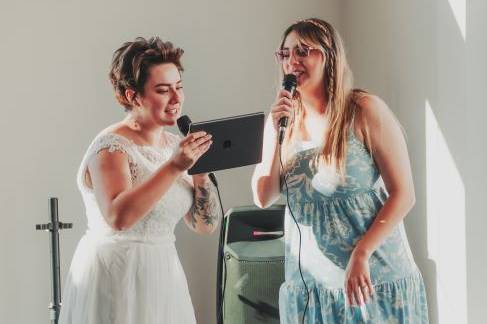Karaoke with the Bride