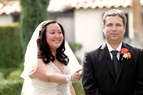 Victoria + Tim: Viceroy Palm Springs WeddingThe first look.